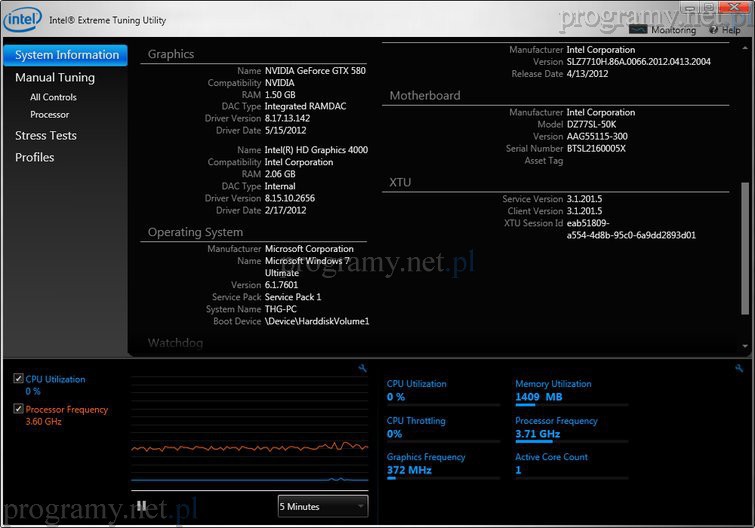 download Intel Extreme Tuning Utility 7.12.0.29